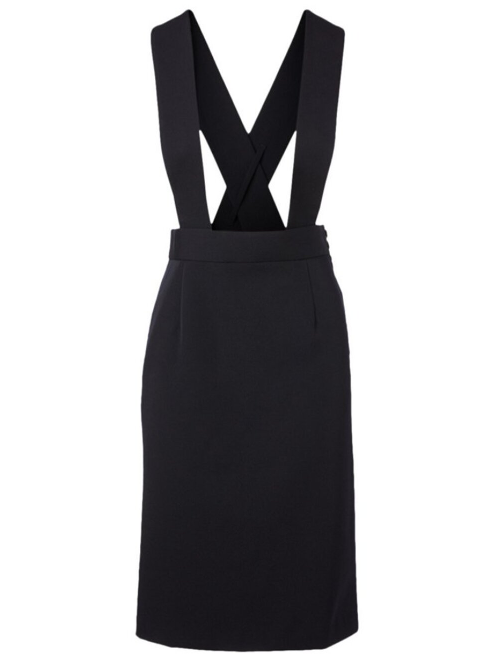 Comme Des Garcons Comme Des Garcons AW19 Navy Wool Suspender Skirt